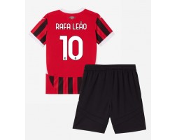 AC Milan Rafael Leao #10 Hemmakläder Barn 2024-25 Kortärmad (+ Korta byxor)